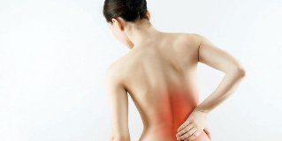 the back pain in the lumbar area